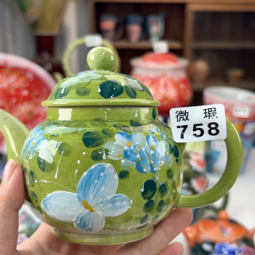 景德镇手绘高温釉下彩陶瓷茶具