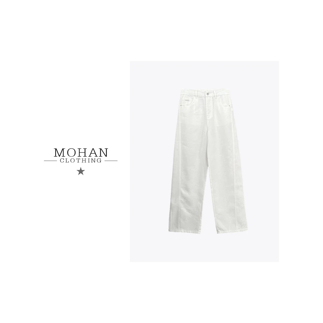 CLOTHING/墨含高奢时尚潮流修身舒适百搭休闲简约牛仔裤PHT2892