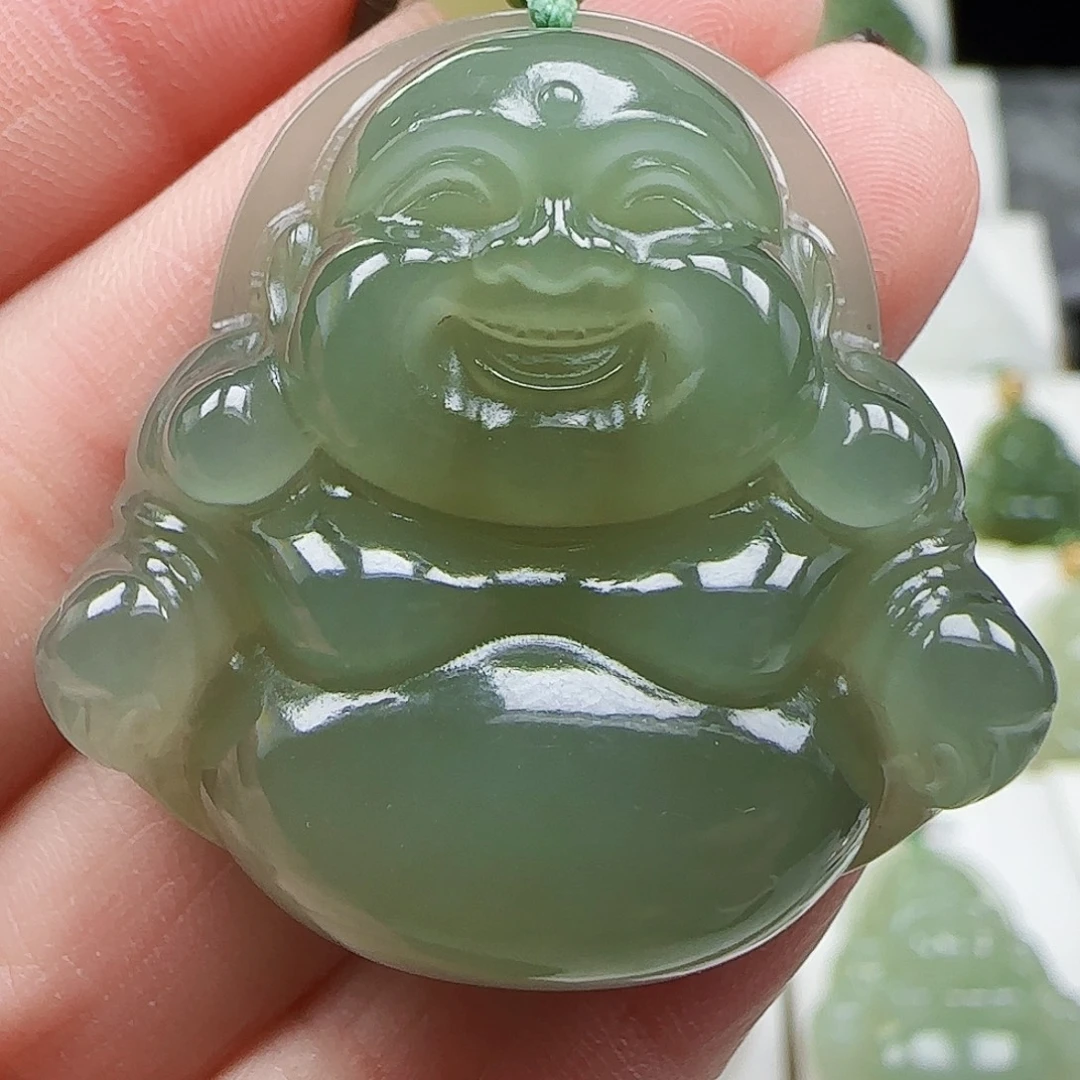 和田玉未镶嵌吊坠(赠链)