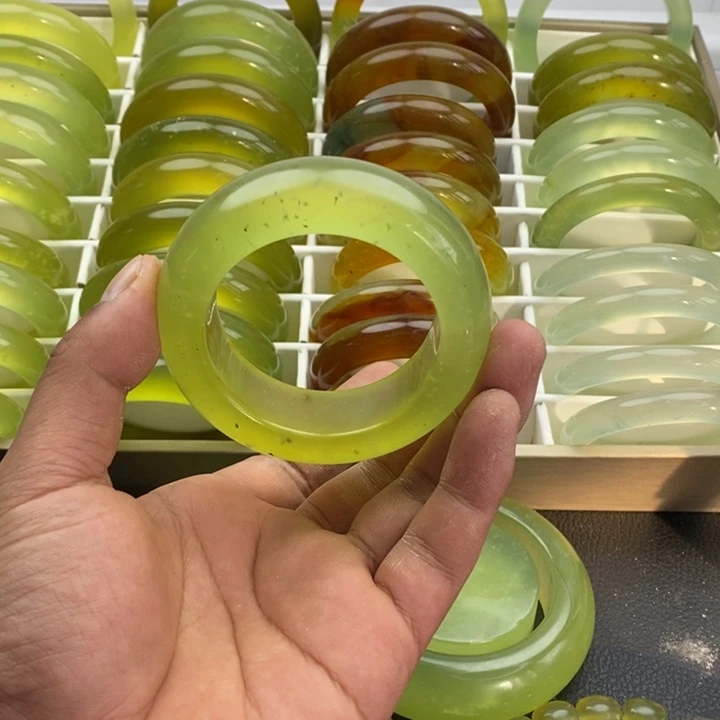 蛇纹石玉合金手镯54
