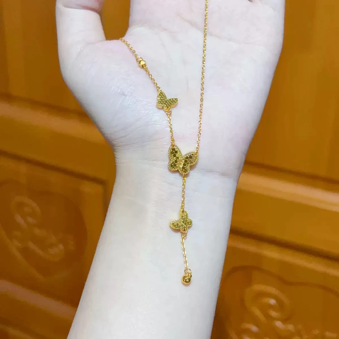 【高品质】蝴蝶项连甜美气质百搭个性小众高级感时尚饰品优雅发圈