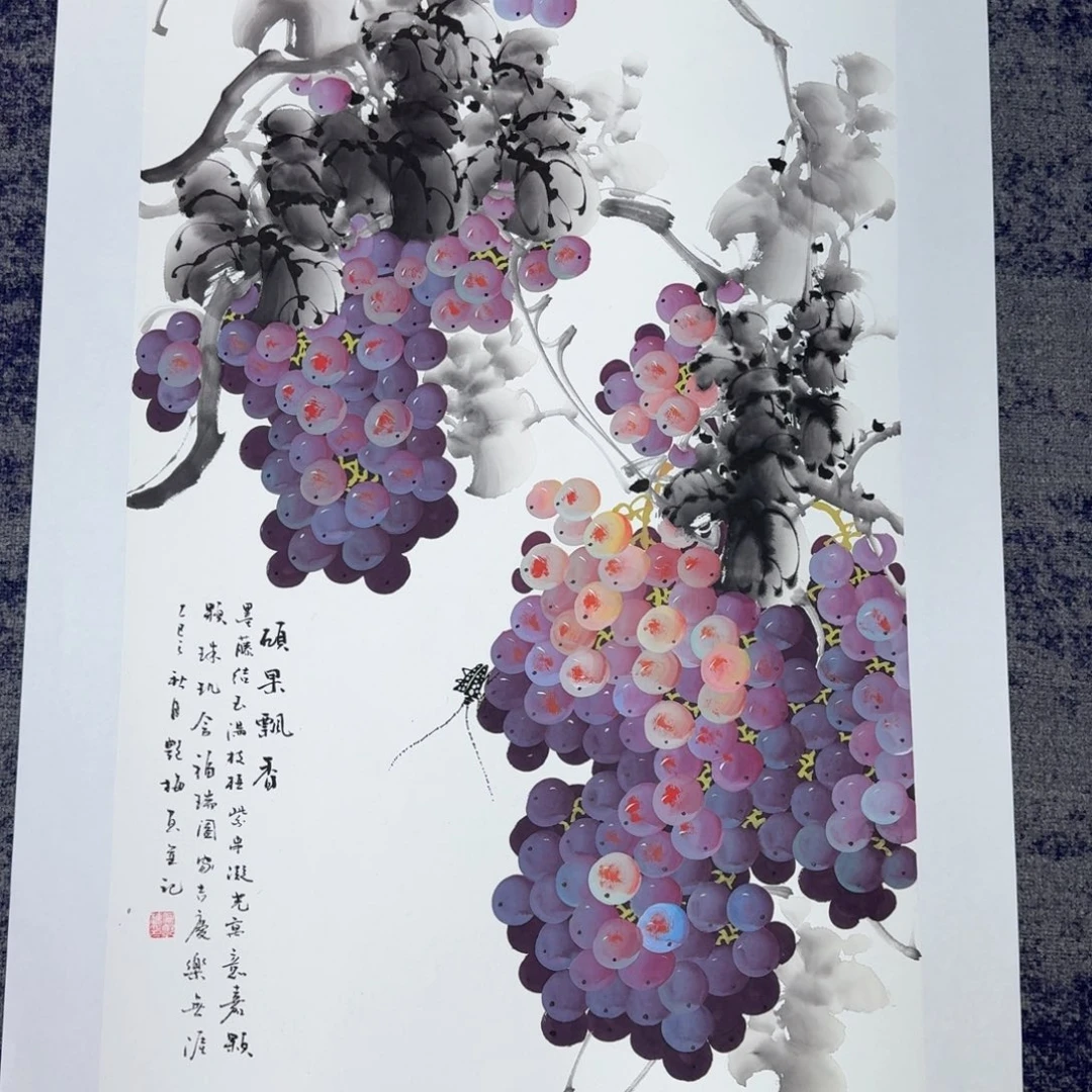 国画纯手绘山水花鸟