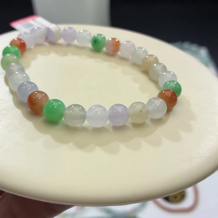 翡翠未镶嵌手链卡7.1