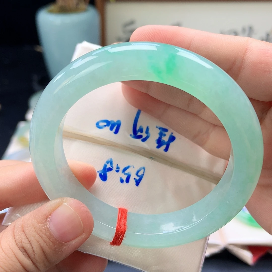 未镶嵌手镯翡翠33号冰甜绿