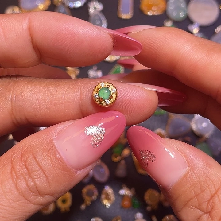 翡翠银S925镶嵌颈饰