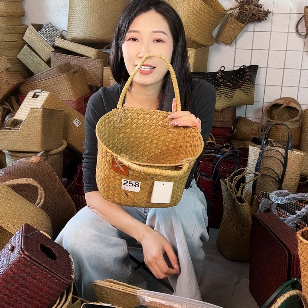 草编草编包/草编收纳盒微瑕疵