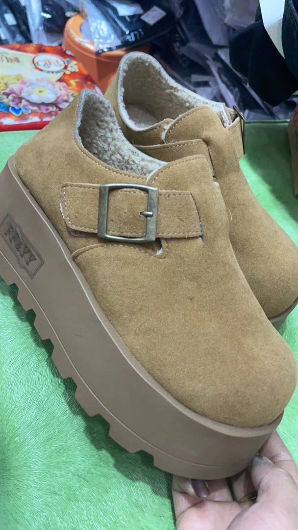 纯色轻职风休闲风棉鞋青春潮流复古港风秋冬冬季棉靴/毛靴