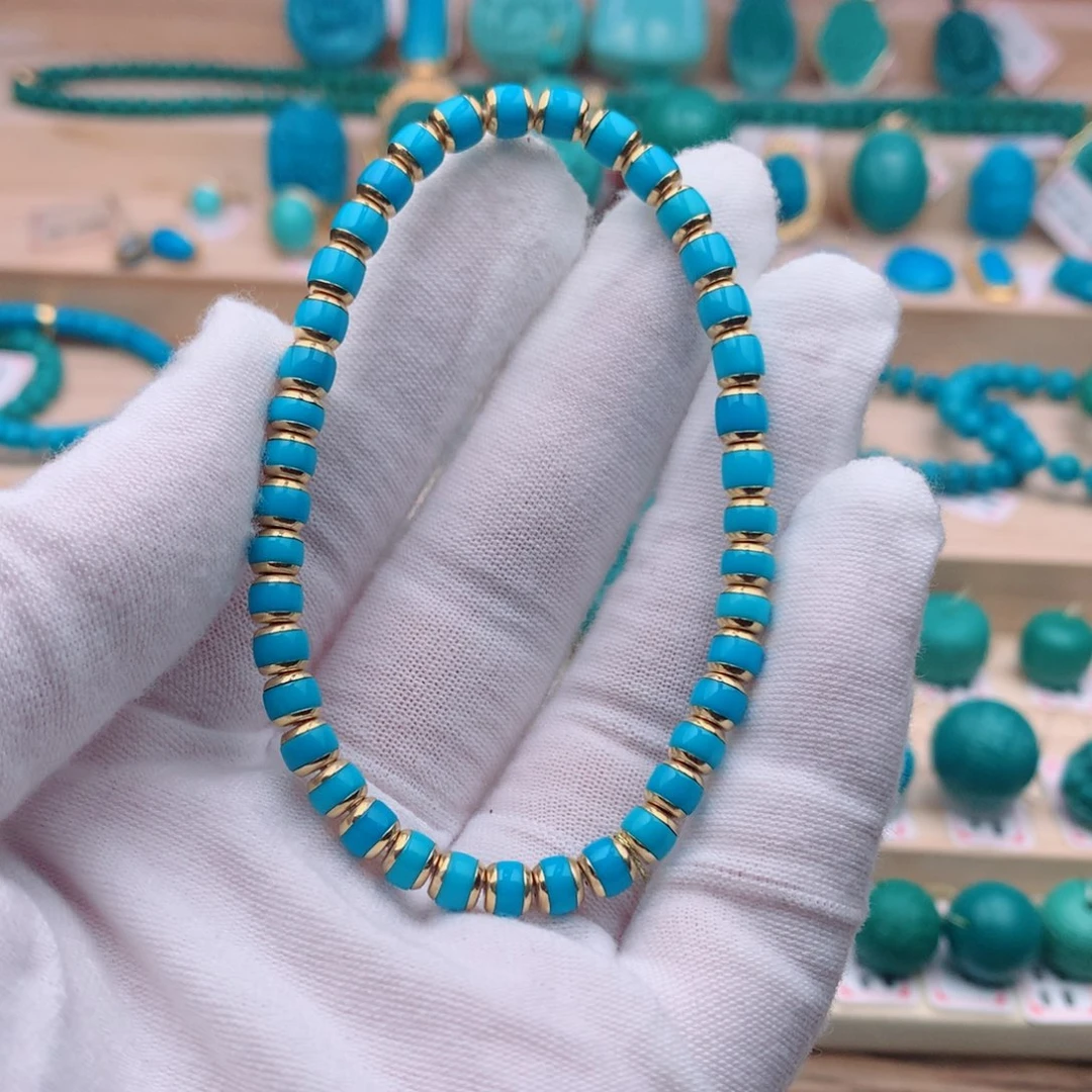 18K金镶嵌绿松石配饰伍***