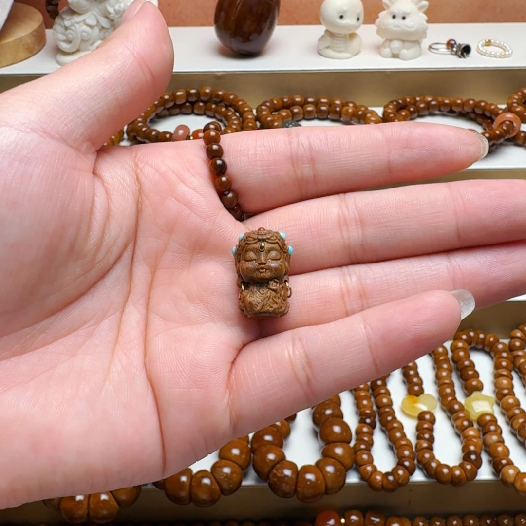 库克吊坠菩提手串雕刻件13×19mm