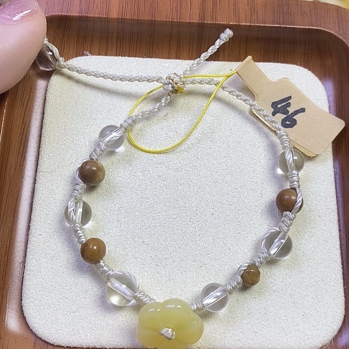 橄榄核吊坠空心花手串福利