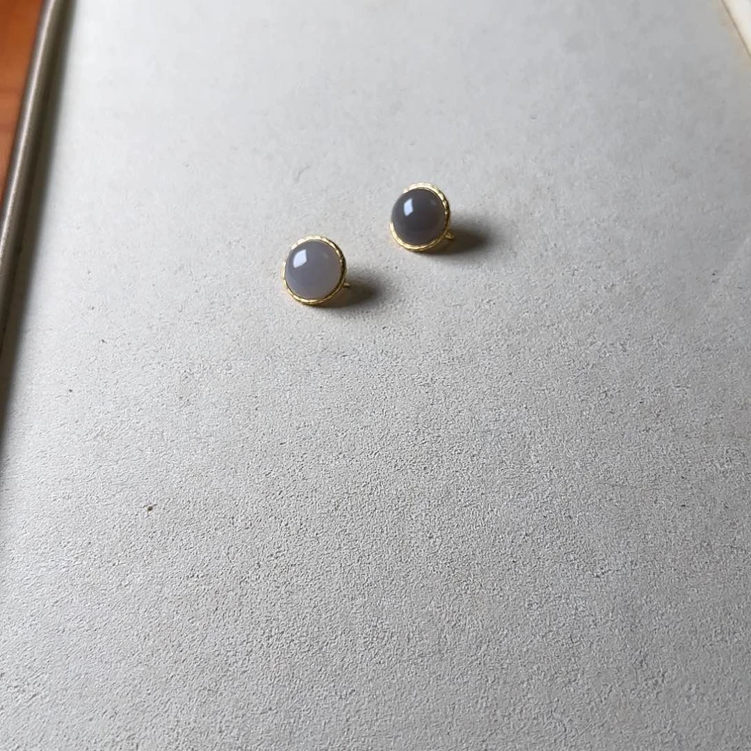 和田玉耳饰未镶嵌I*E