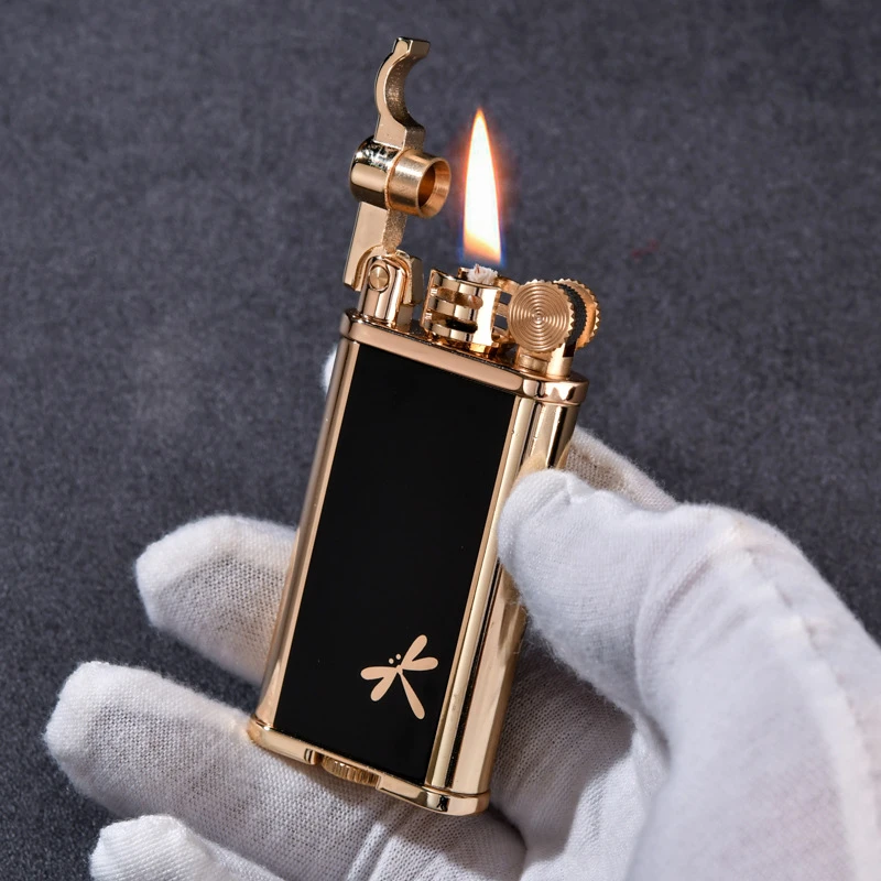 新款首领CF317个性砂轮复古打火机创意男士礼品手工迷你高档经典
