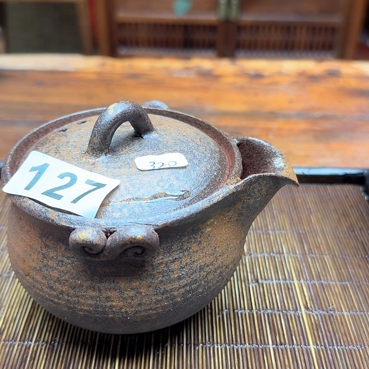 纯手工制作粗陶茶具