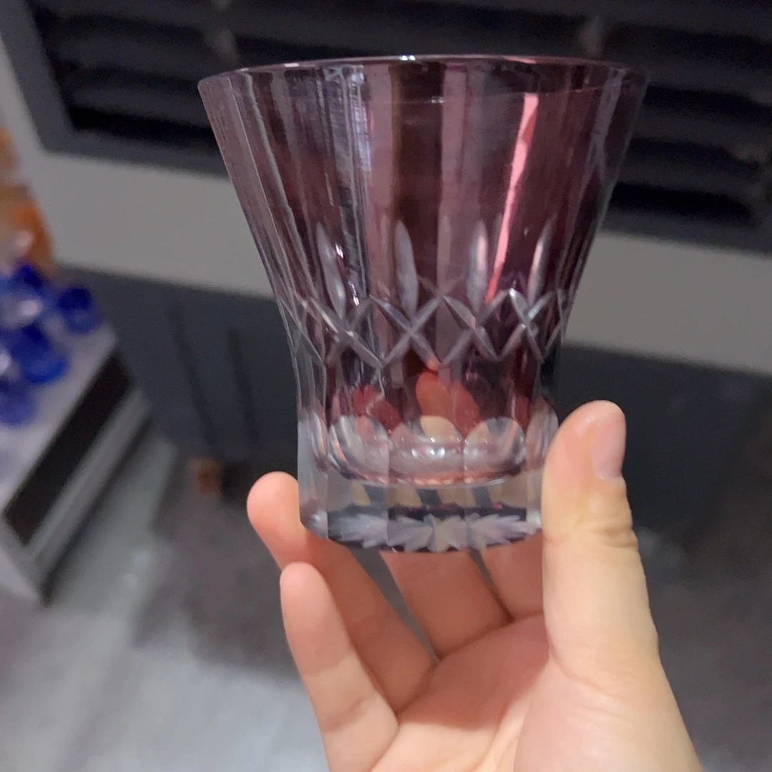 水晶玻璃平底款微瑕一个