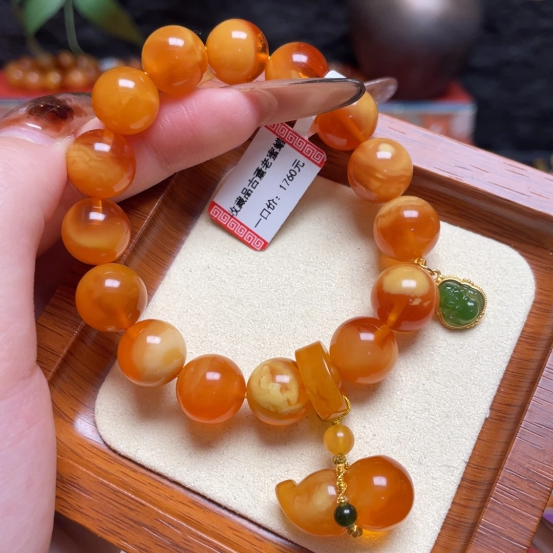 蜜蜡未镶嵌手链手串