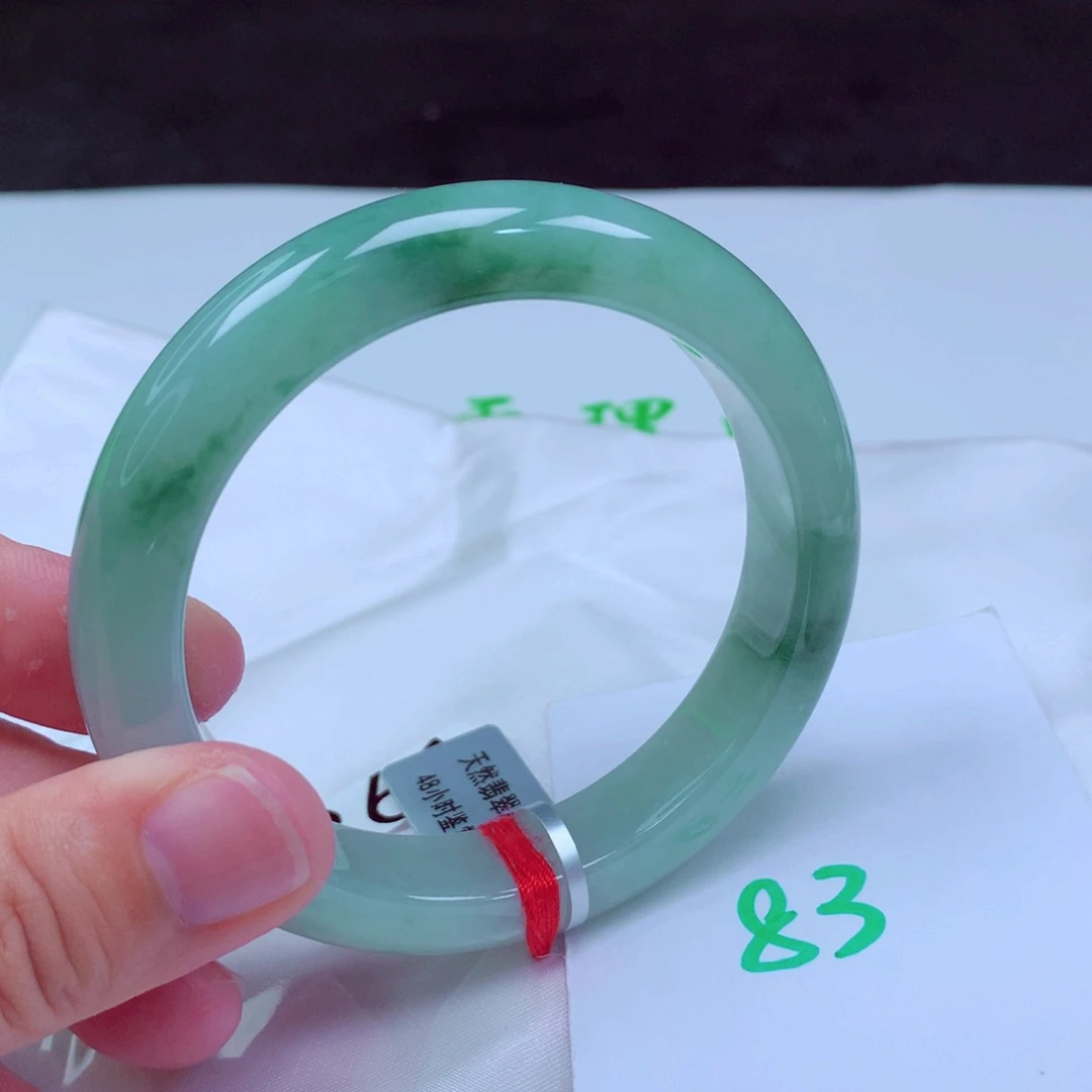 未镶嵌手镯翡翠缅甸天然A货翡翠手镯57.6