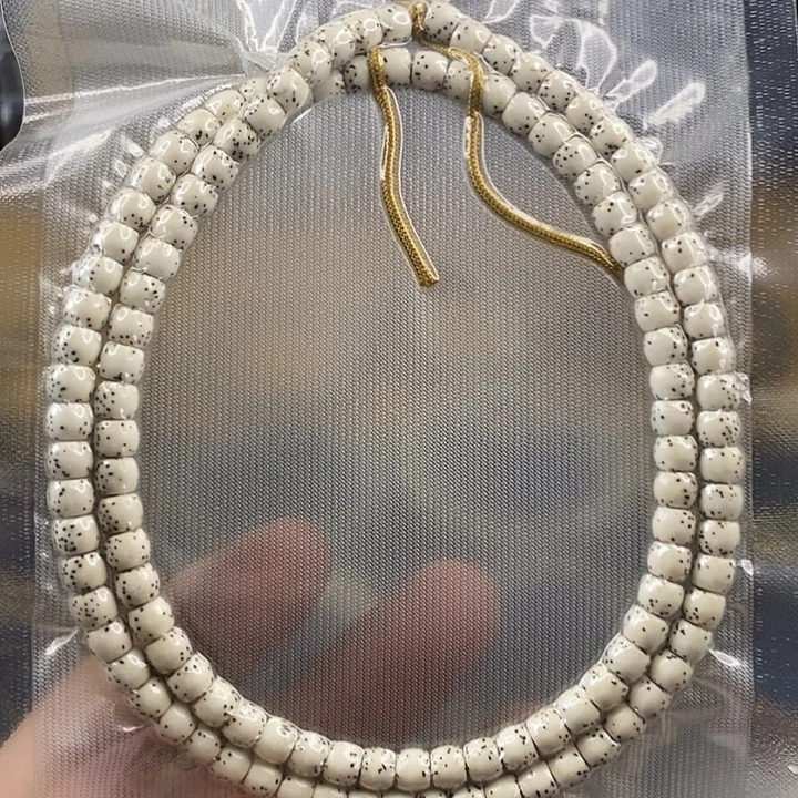 手串星月菩提原生态原白河豚108