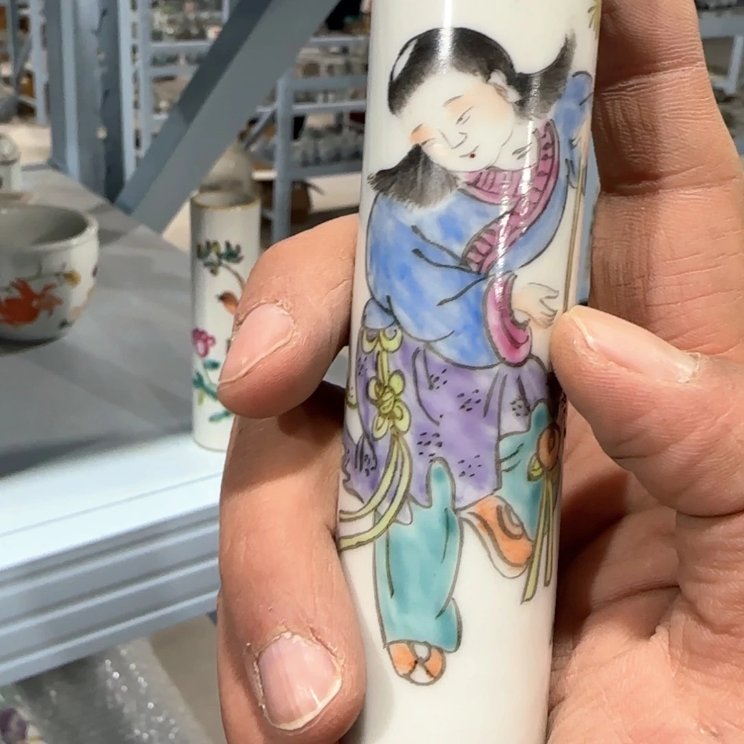 瓷片摆件手绘瓷器全部处理