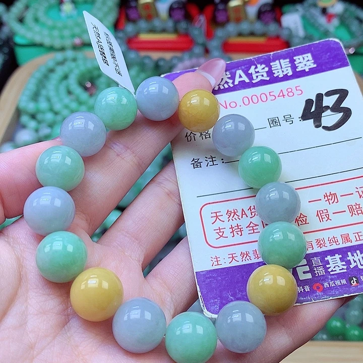 翡翠未镶嵌毛衣链13.5