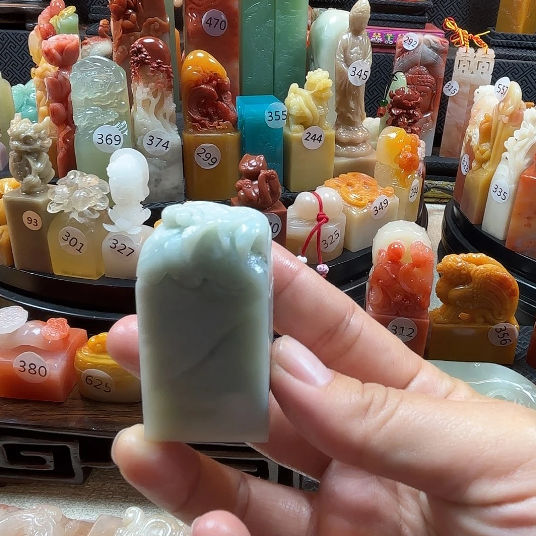 印石寿山石天青鱼