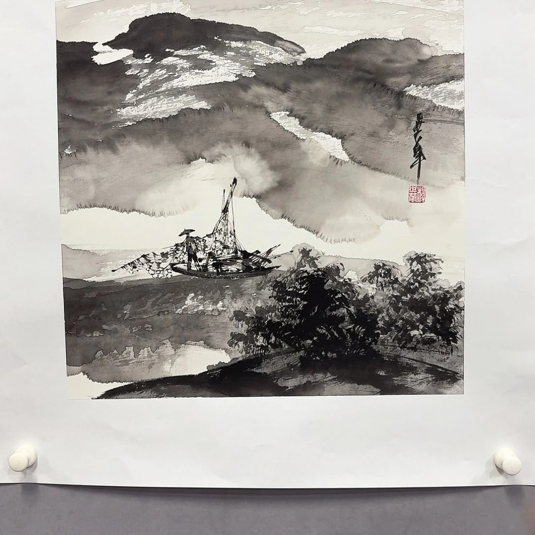国画亲笔手绘放心去藏