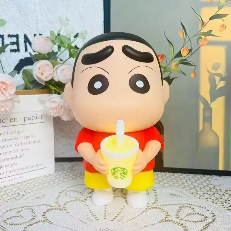 蜡笔小新小台灯可爱卡通led学生高颜值床头灯情侣趣味简约小夜灯