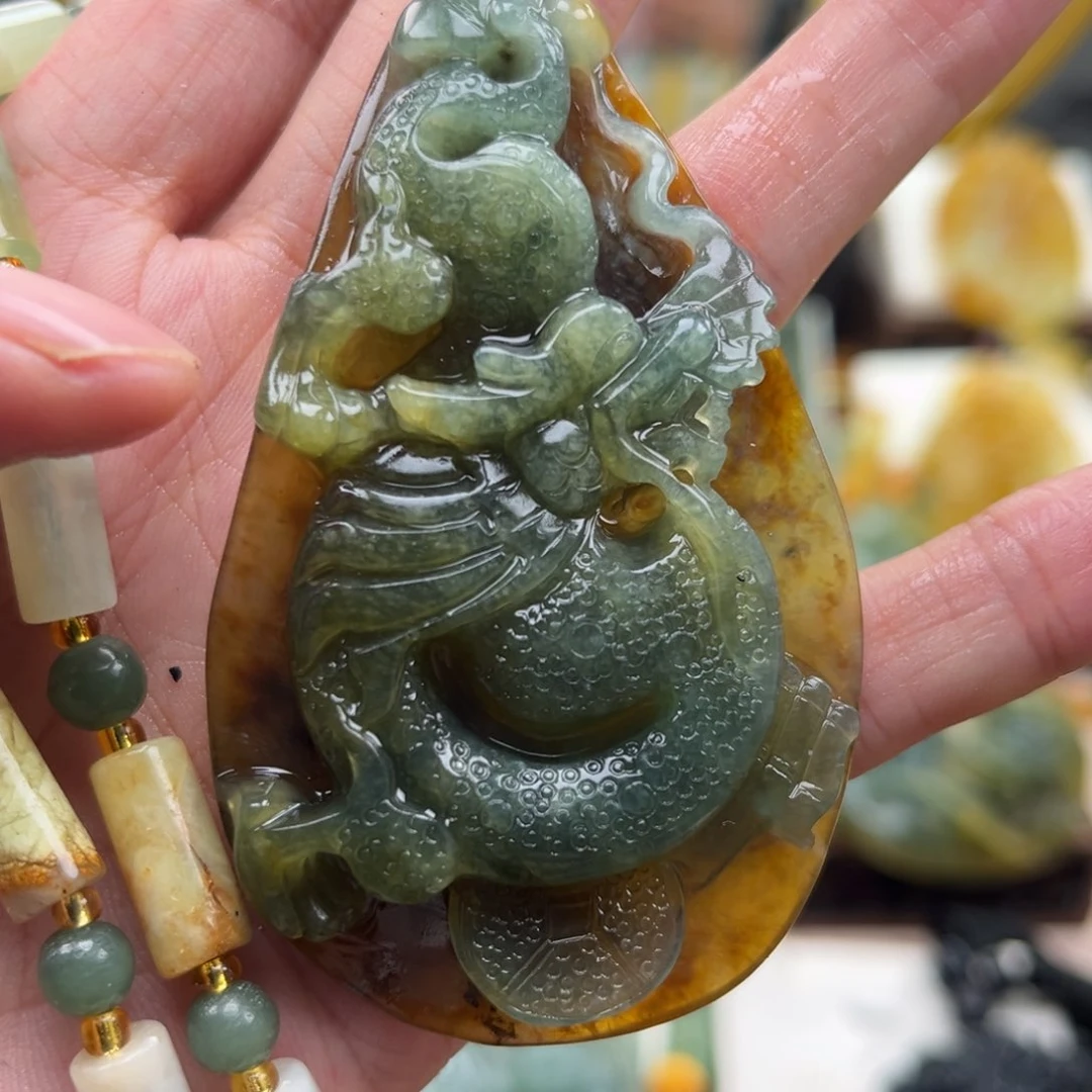 岫玉未镶嵌挂件挂件