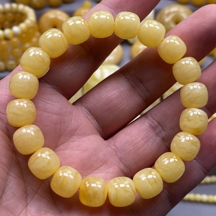 琥珀未镶嵌手链手串