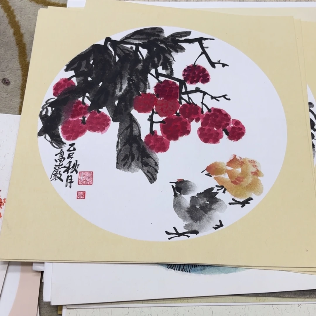 国画38-38卡纸作品艺