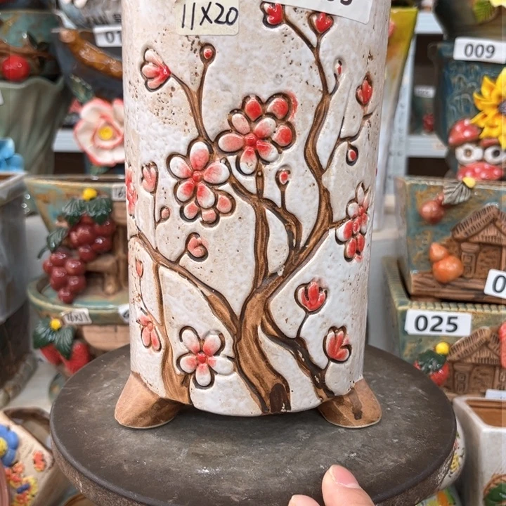 紫砂花盆粗陶材质多肉花盆