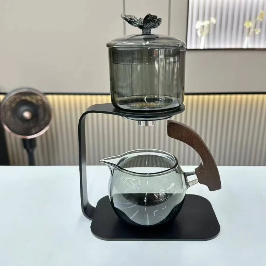 高档磁吸全自动创意耐热透明玻璃泡茶神器功夫茶具