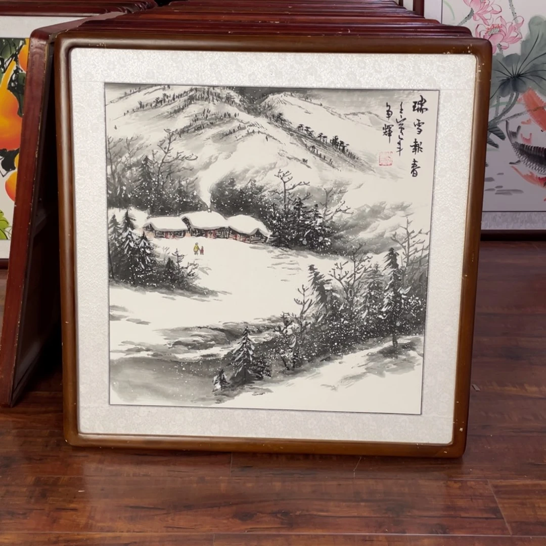 国画带框尺寸63*63厘米