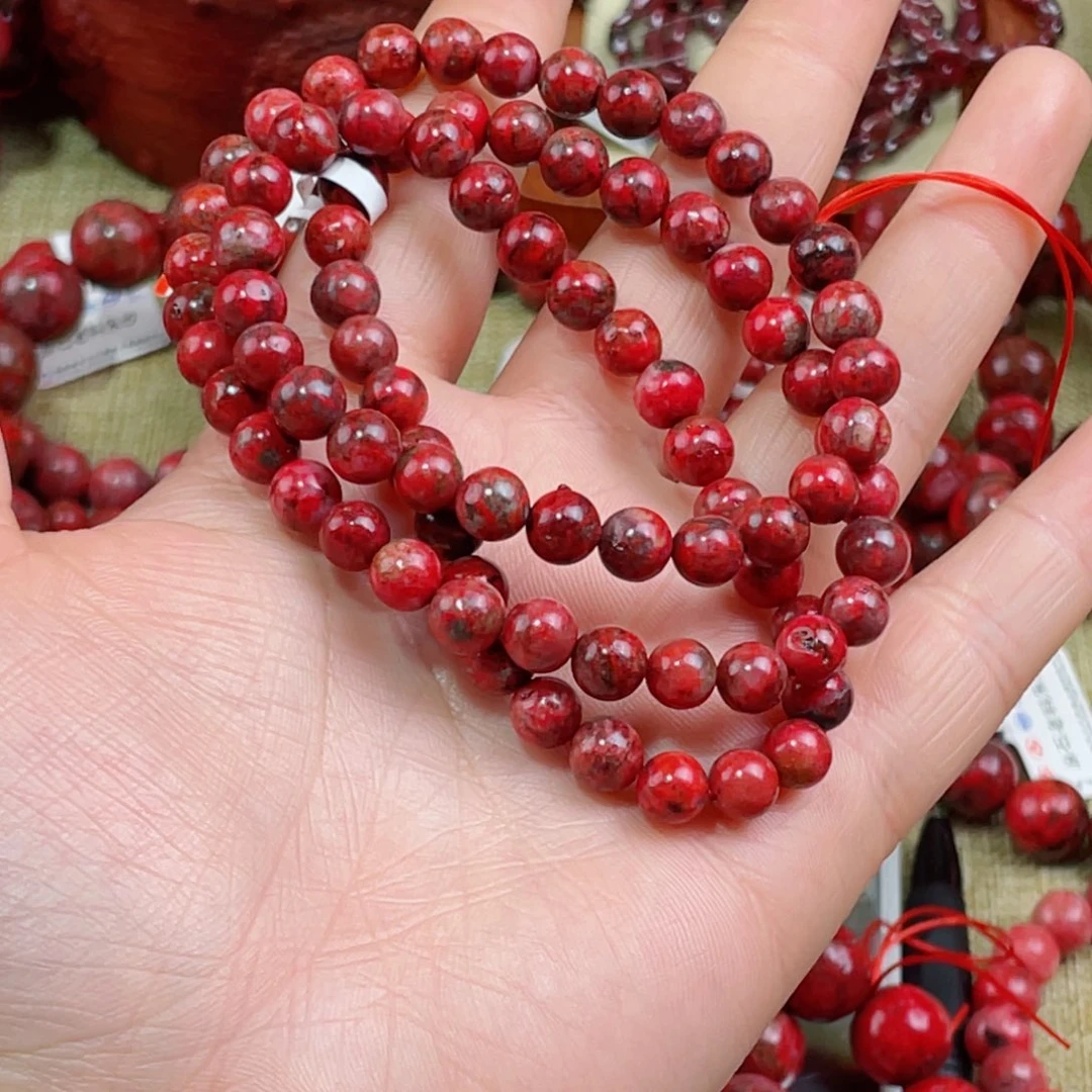 天然辰砂天然原石有沙眼