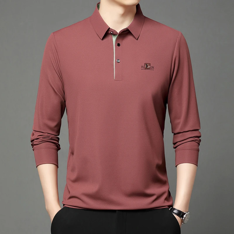 【面料柔软舒适】秋季男装长袖POLO衫帅气有型不挑身材不挑年龄