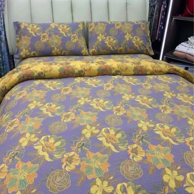 {金彩花韵床单}2.5米*2.3米床单舒适柔软云朵棉加密小斜纹