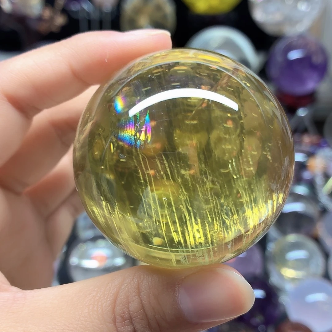 *****珠宝半成品水晶未镶嵌黄水晶56符文A871
