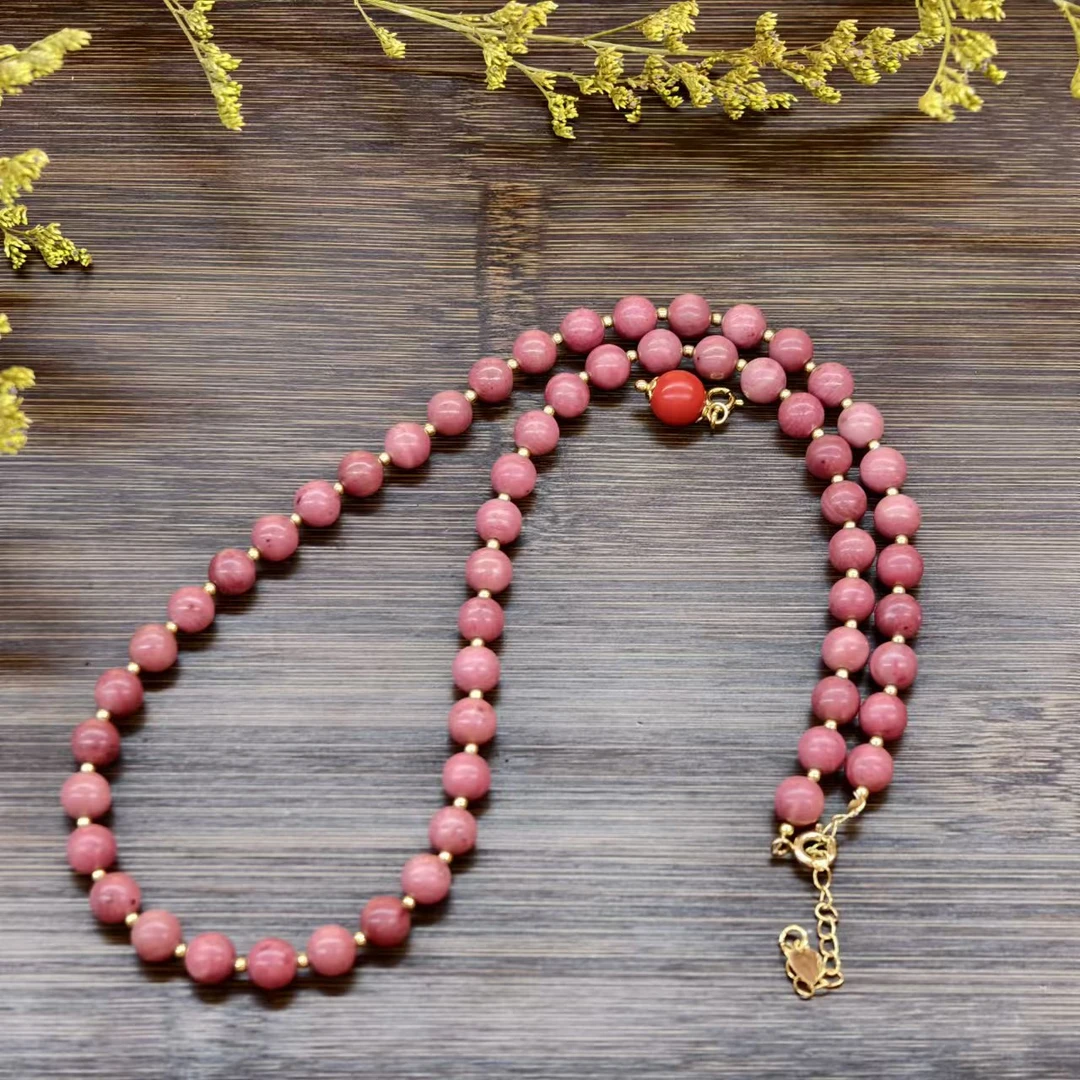 SJL粉圆珠项链【多样性发货】24-010