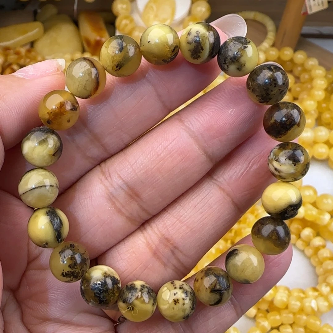 蜜蜡未镶嵌手链蜜蜡药珀手串