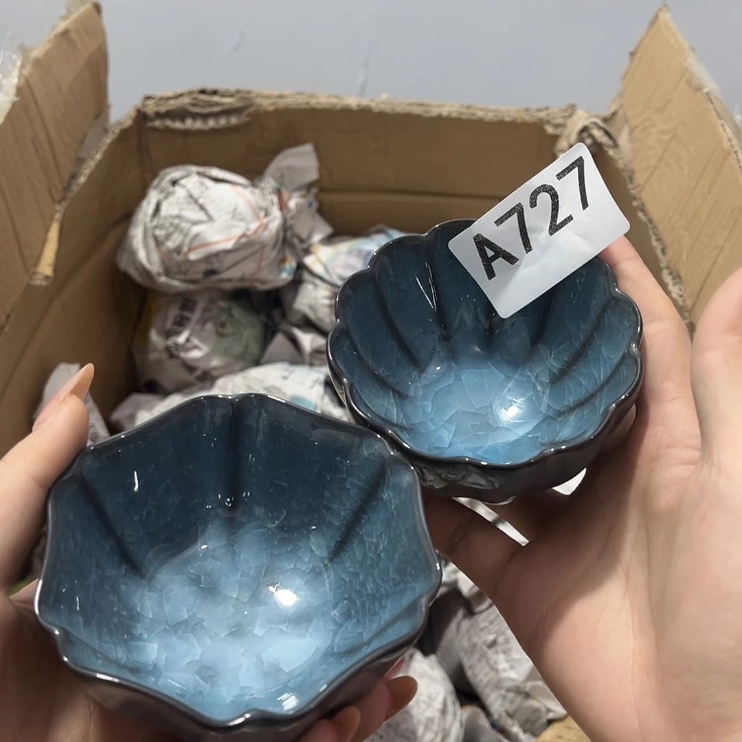 瓷片茶摆件工艺品摆件666