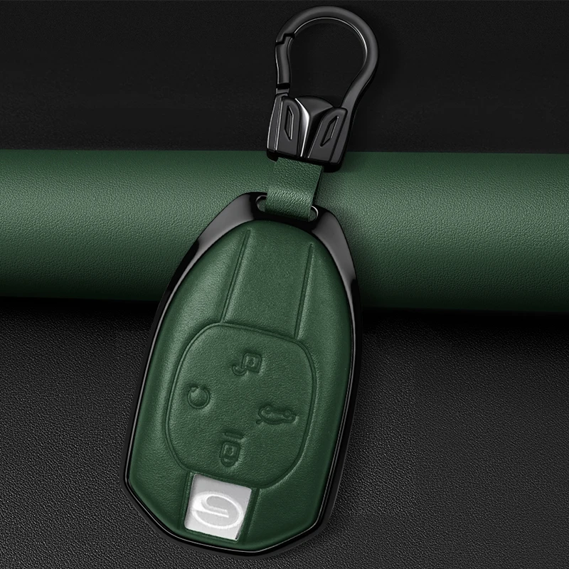 金刚适用于传祺影豹GS4 GS3 M8 M6 影酷专用真皮钥匙保护套钥匙包