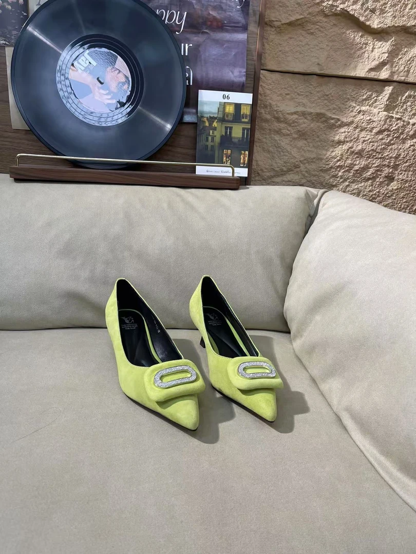 DJ时尚单鞋-A2653绿色