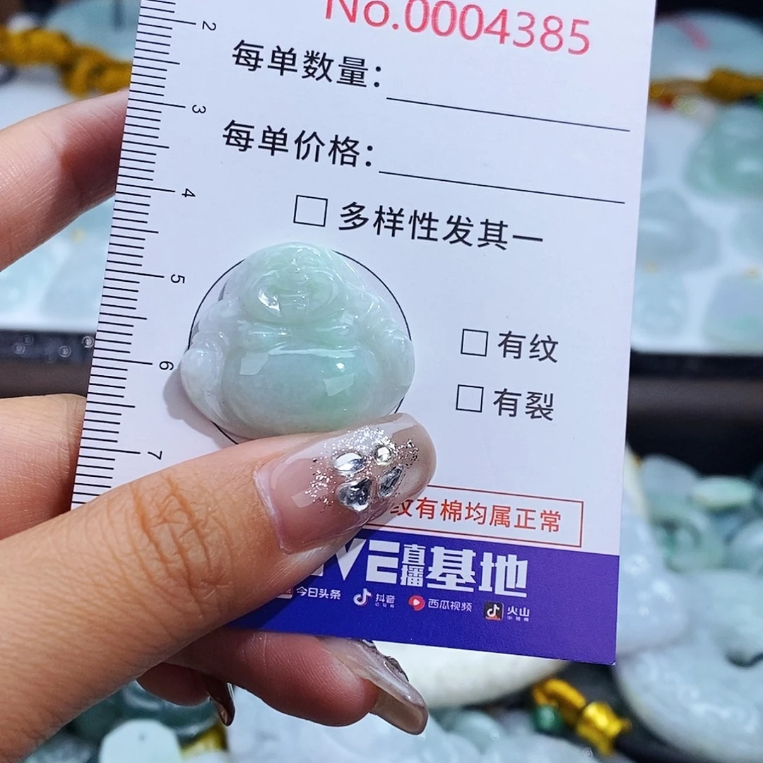 翡翠未镶嵌颈饰4385