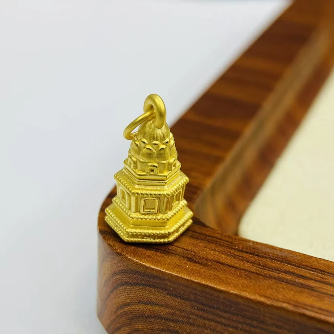 宝藏好物辉通黄金直播间足金999菩提塔DP2560黄金配件diy