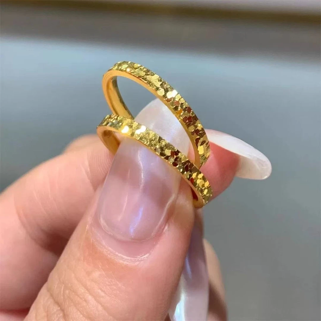 钛钢戒指 碎冰冰戒指