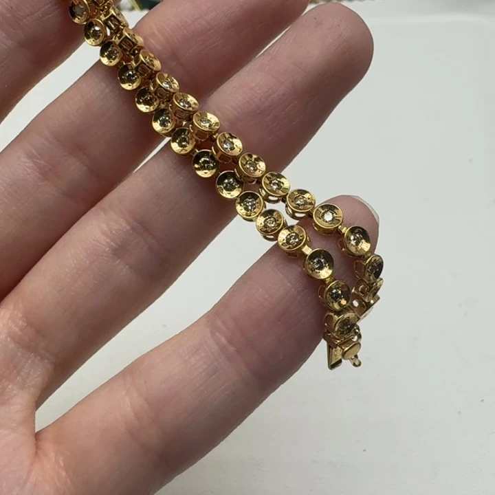 未镶嵌钻石手链成品