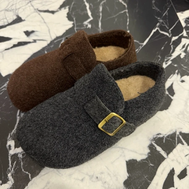 021新宠儿加绒厚底博肯鞋