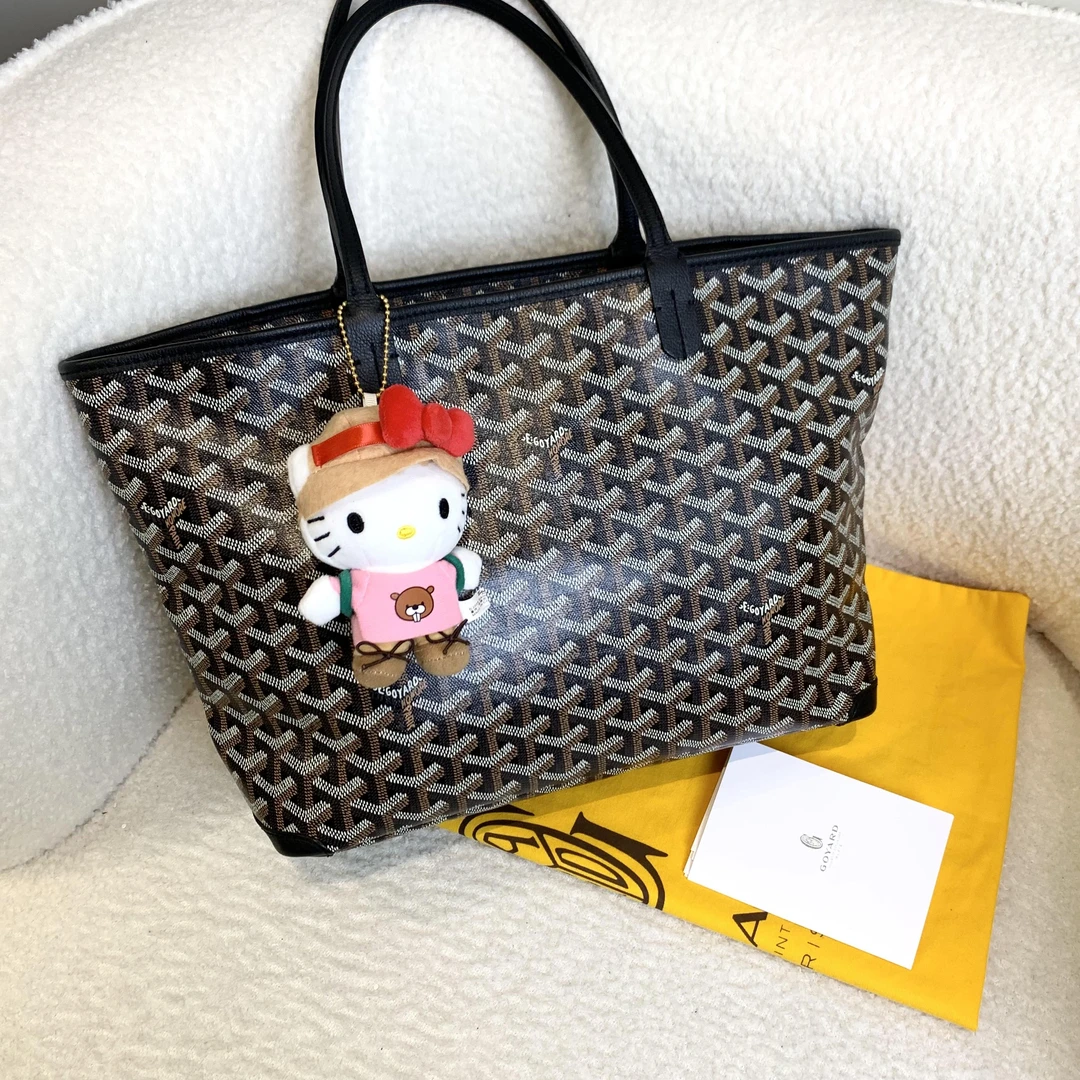 99新 Gaoy/戈雅 壹臻/小号 黑老花购物袋/37049066