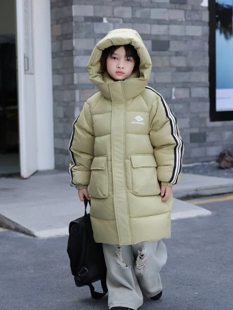 【淼淼妈】儿童冬季保暖加厚连帽外套77925