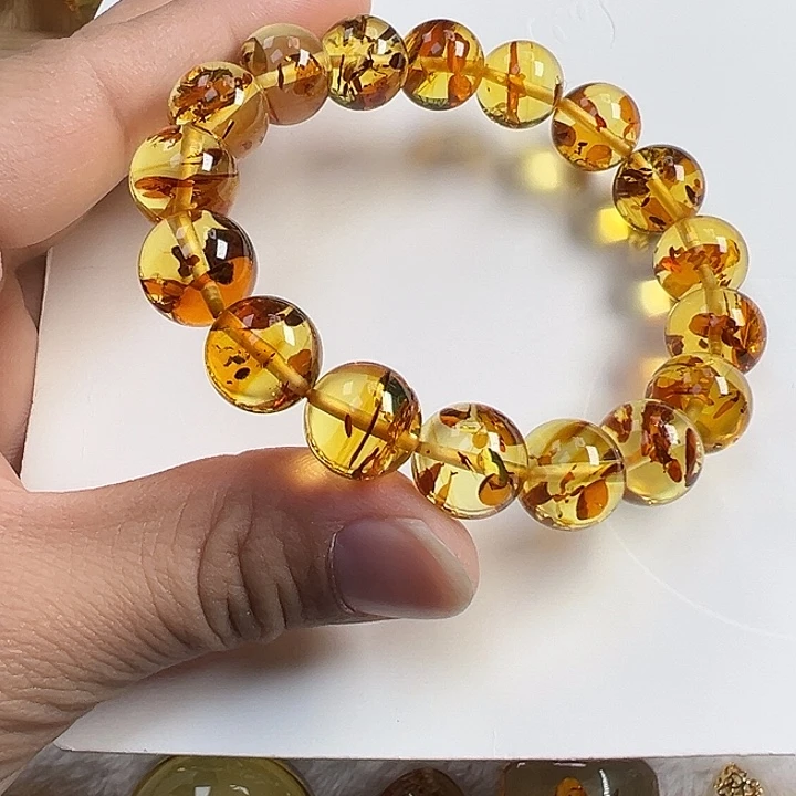 琥珀（花珀）未镶嵌项圈