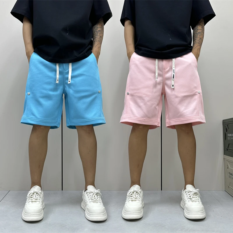 昊Studio夏季直筒常规款简约吸汗百搭美式宽松微弹力潮流男士短裤